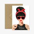 All the Ways to Say Grußkarte "You rock!" mit Hipster - Mädchen - PenJoy