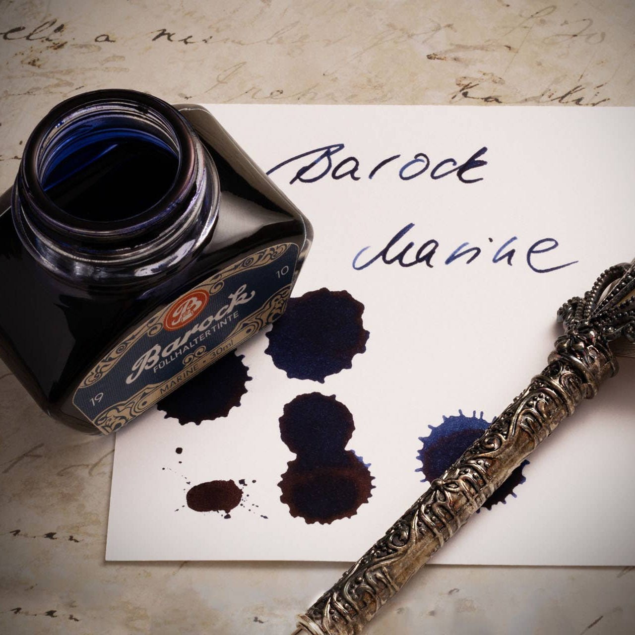 Barock 1910 Füllertinte – Marine, 30 ml