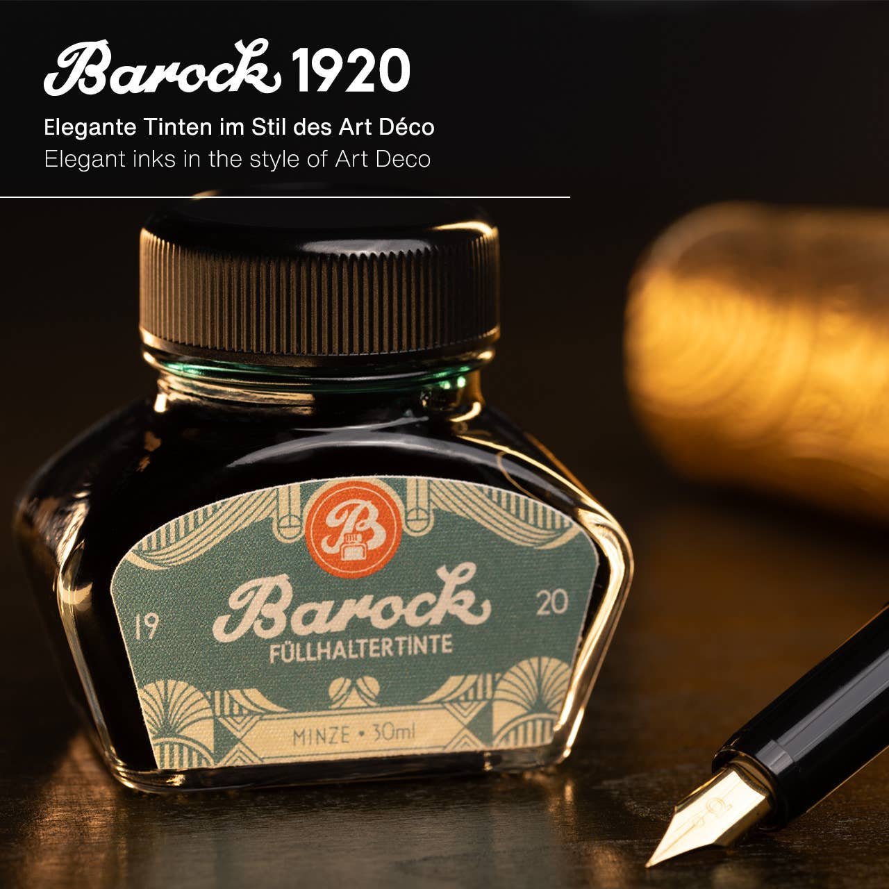 Barock 1920 Füllertinte – Minze, 30 ml