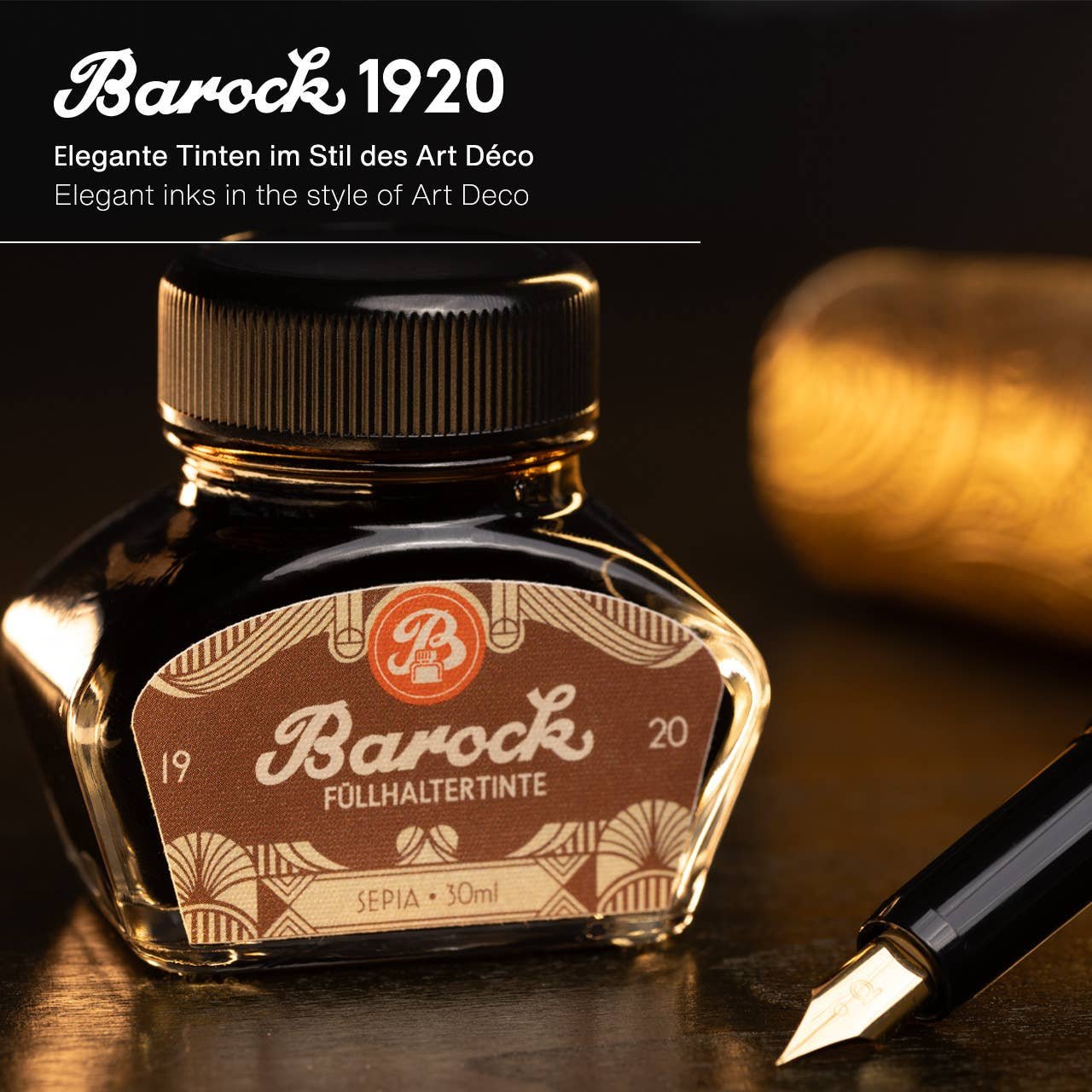 Barock 1920 Füllertinte – Sepia, 30 ml