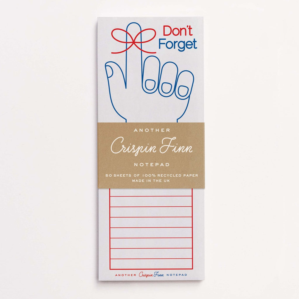 Crispin Finn Notizblock "Don't Forget" - PenJoy