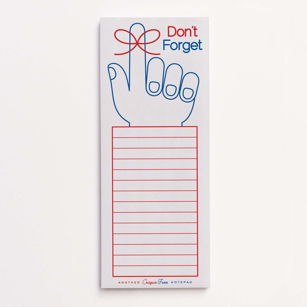 Crispin Finn Notizblock "Don't Forget" - PenJoy