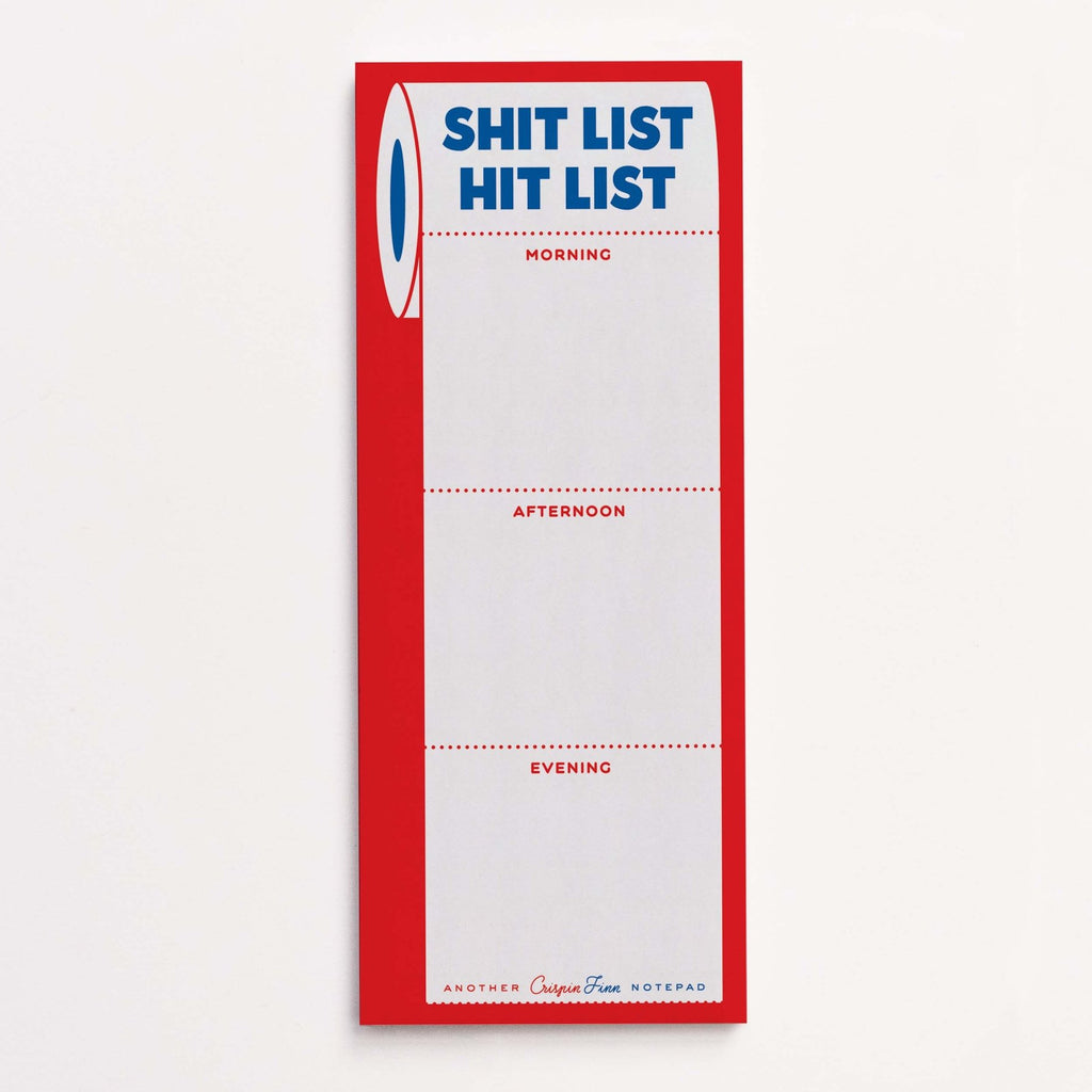 Crispin Finn Notizblock "Shit List, Hit List" - PenJoy