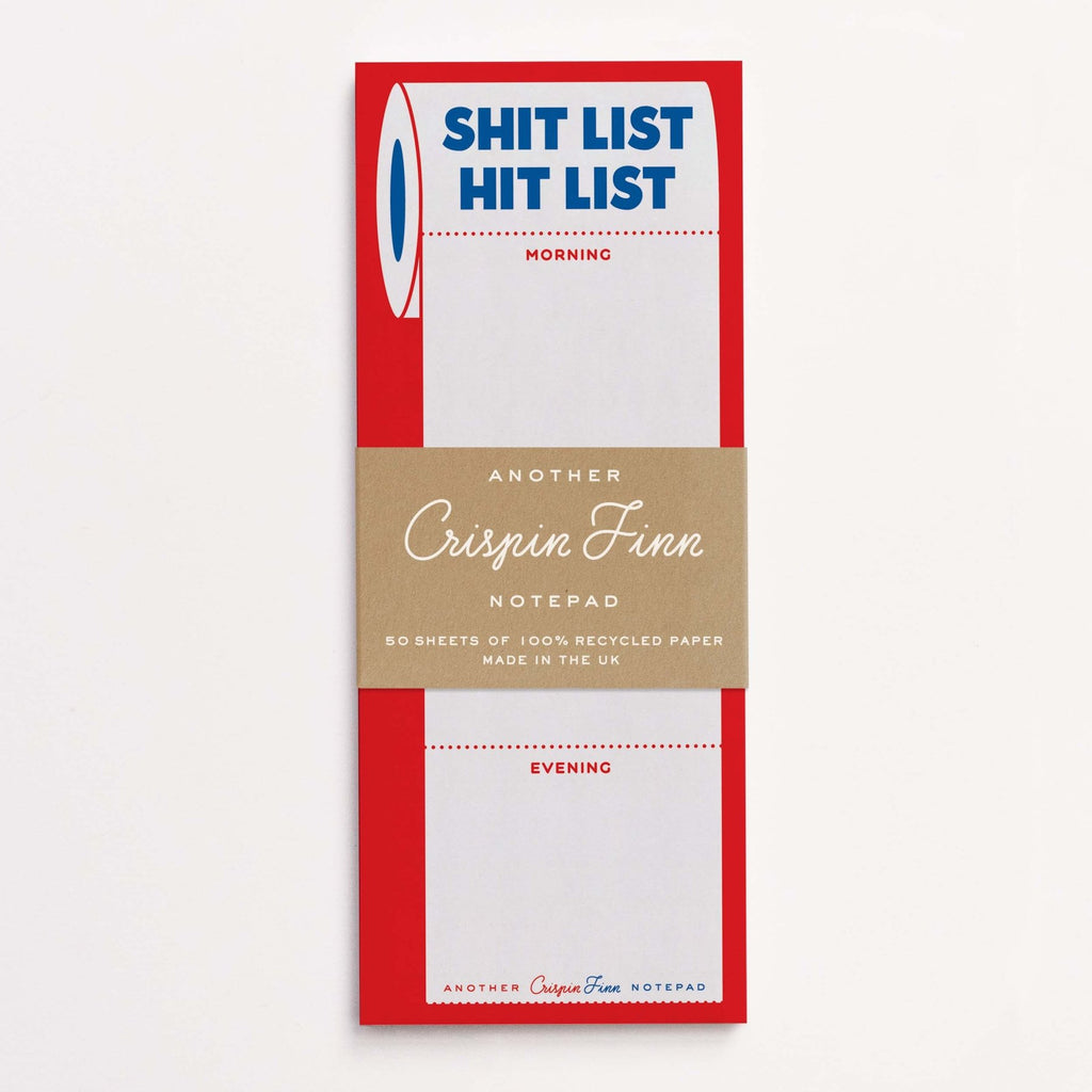 Crispin Finn Notizblock "Shit List, Hit List" - PenJoy