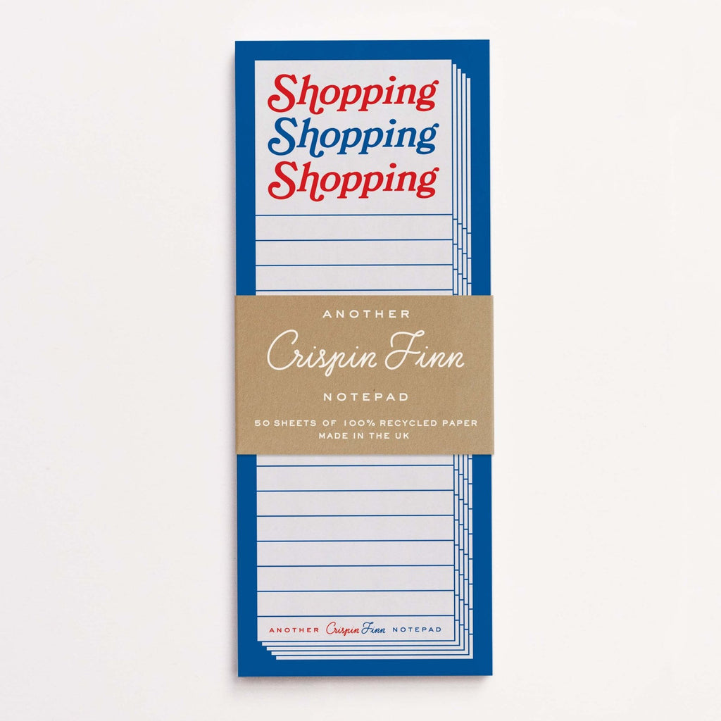 Crispin Finn Notizblock "Shopping, Shopping, Shopping" - PenJoy