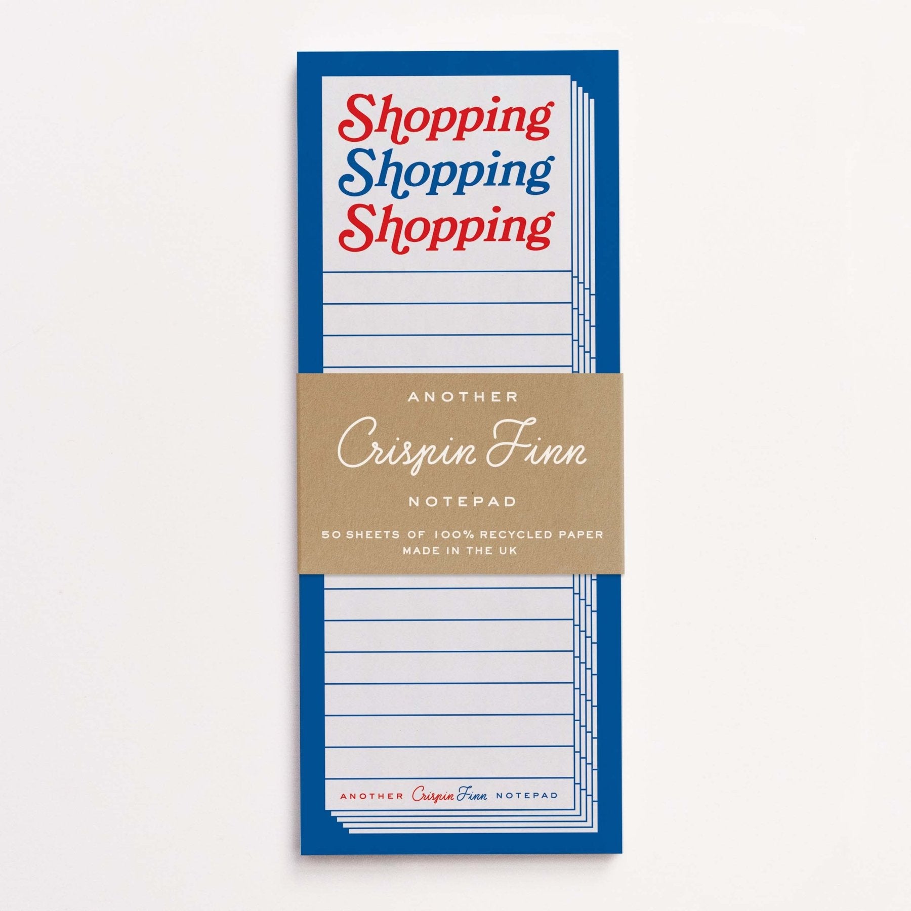 Crispin Finn Notizblock "Shopping, Shopping, Shopping" - PenJoy