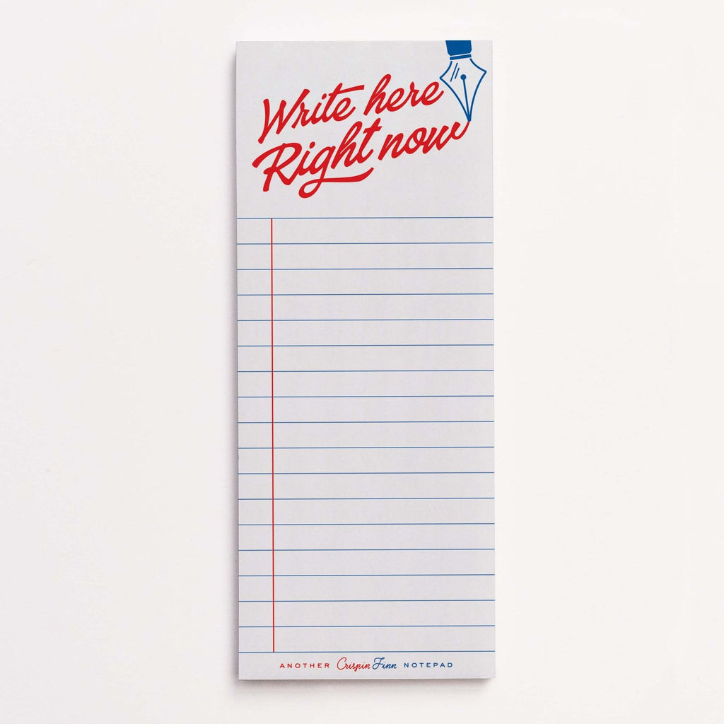 Crispin Finn Notizblock "Write here, Right now" - PenJoy