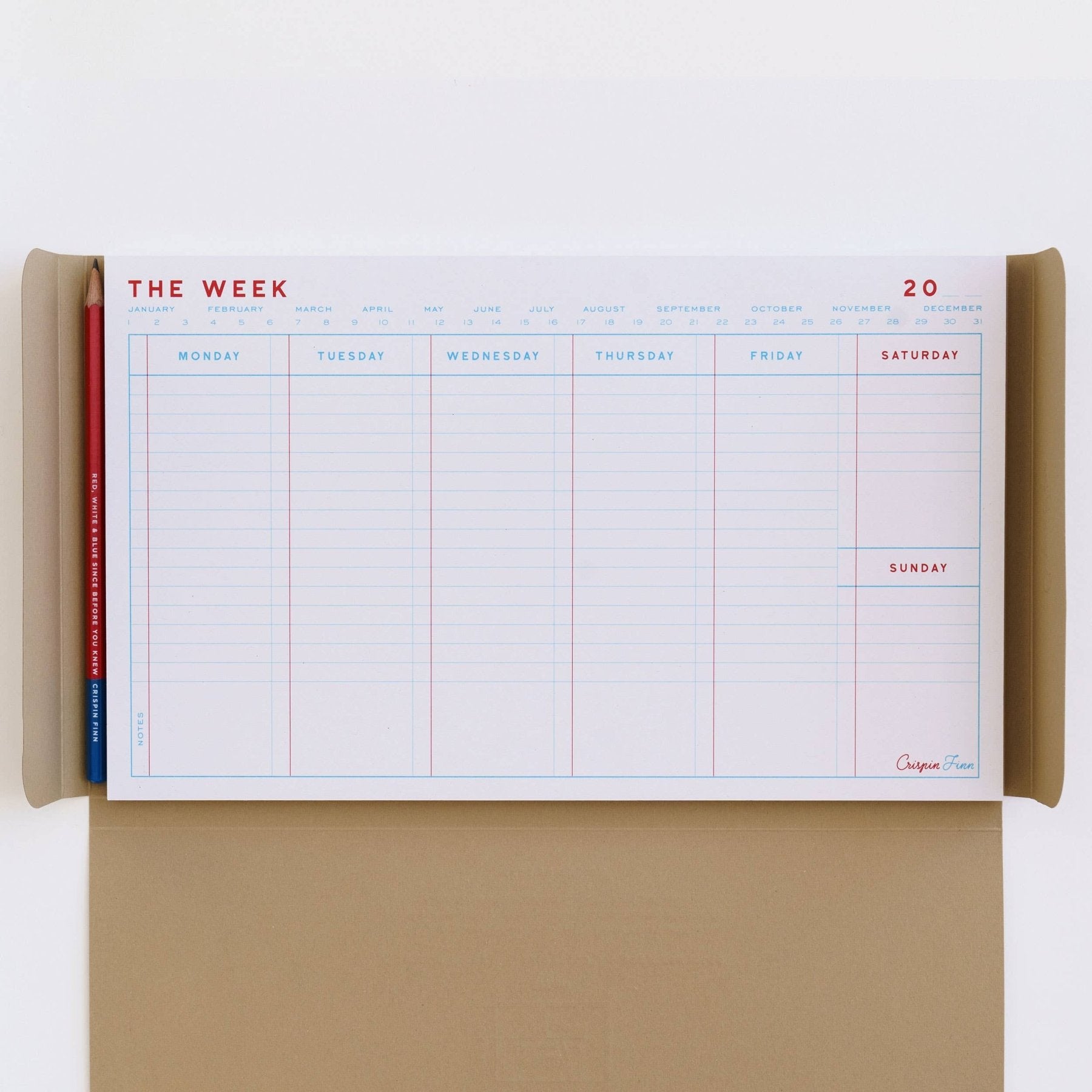 Crispin Finn Schreibtischunterlage "The Week" - PenJoy