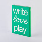 nuuna Notizbuch, A5+ mit Punktraster - Write Love Play - PenJoy