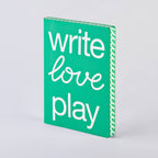 nuuna Notizbuch, A5+ mit Punktraster - Write Love Play - PenJoy