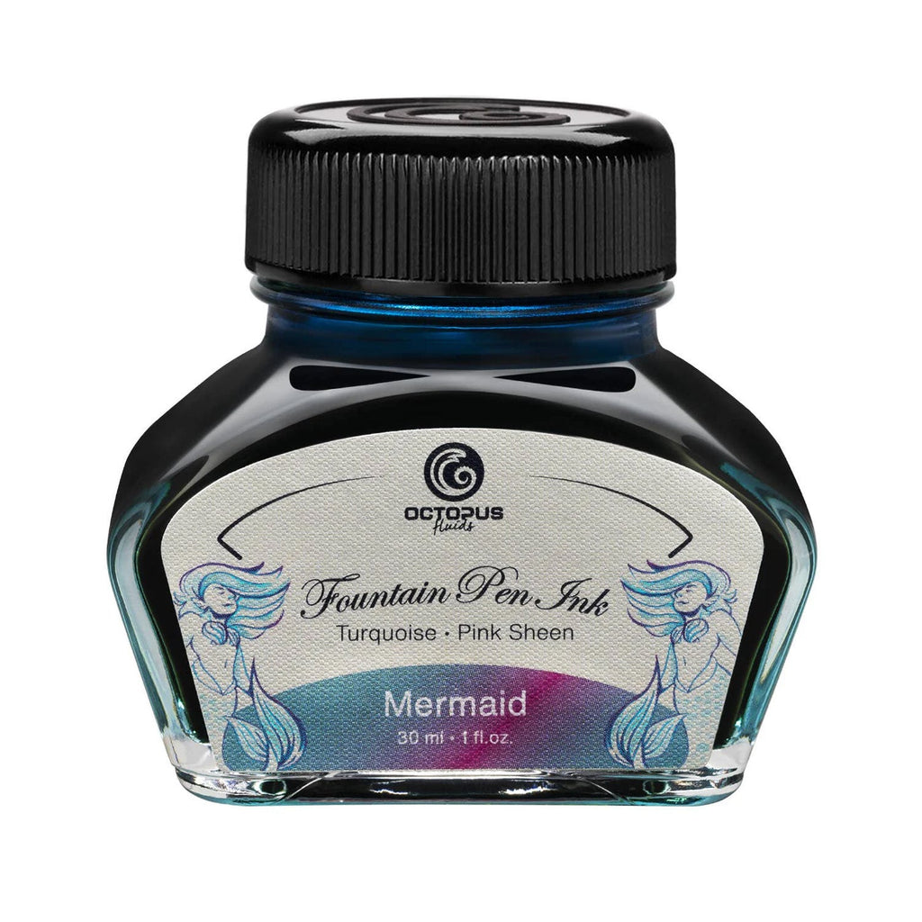 Octopus Fluids Füllertinte mit Sheen-Effekt - Petrol, Mermaid, 30 ml