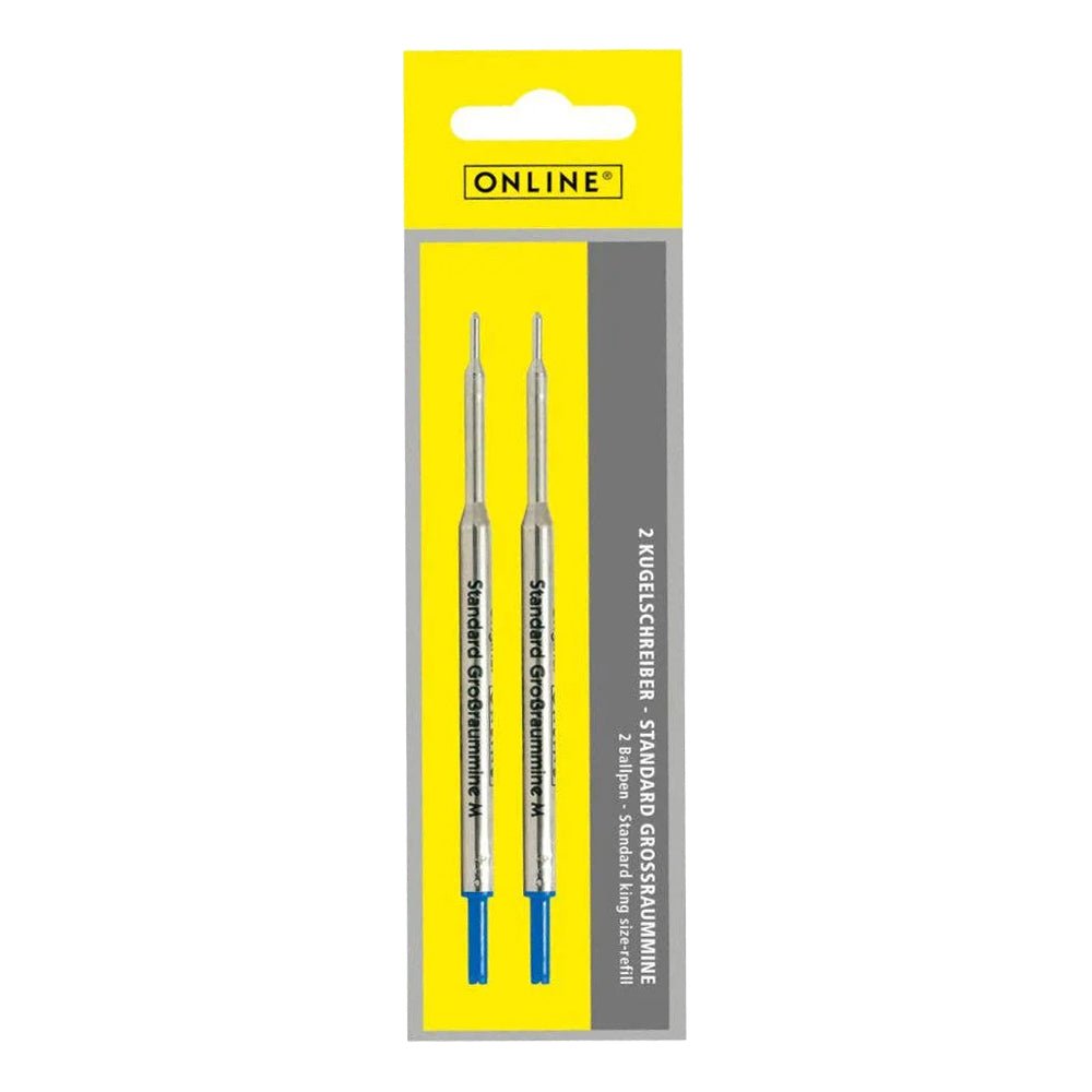 2er Pack Standard Großraummine (M) im G1-Format – Blau