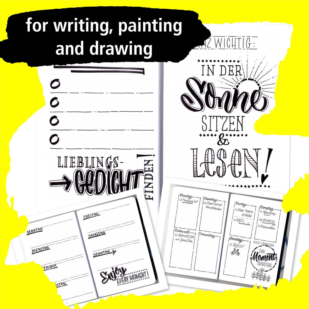 ONLINE Black Lettering Set - 5 Fineliner mit verschieden Spitzen