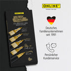 ONLINE Gold Lettering Set - 5 Acryl-Stifte mit verschiedenen Spitzen