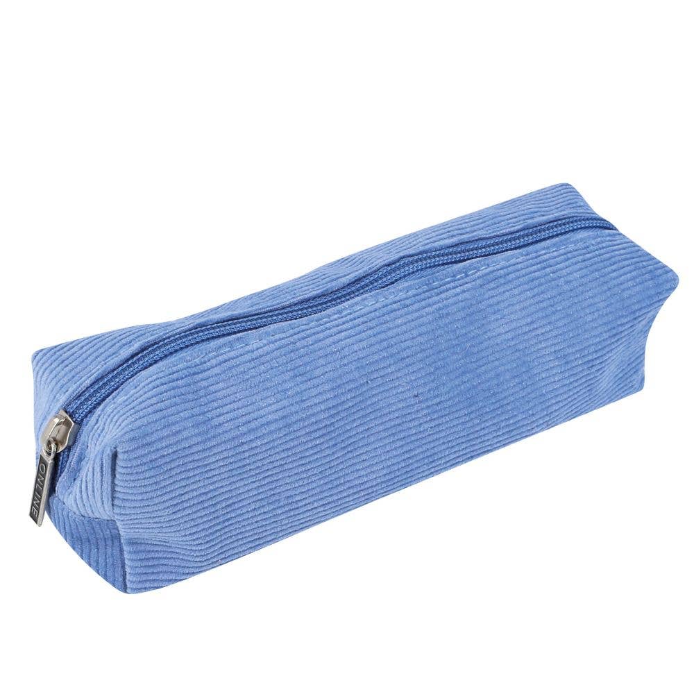 ONLINE Schlampermäppchen aus Cord in der Farbe blau