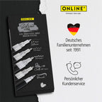 ONLINE Silver Lettering Set - 5 Acryl-Stifte mit verschiedenen Spitzen