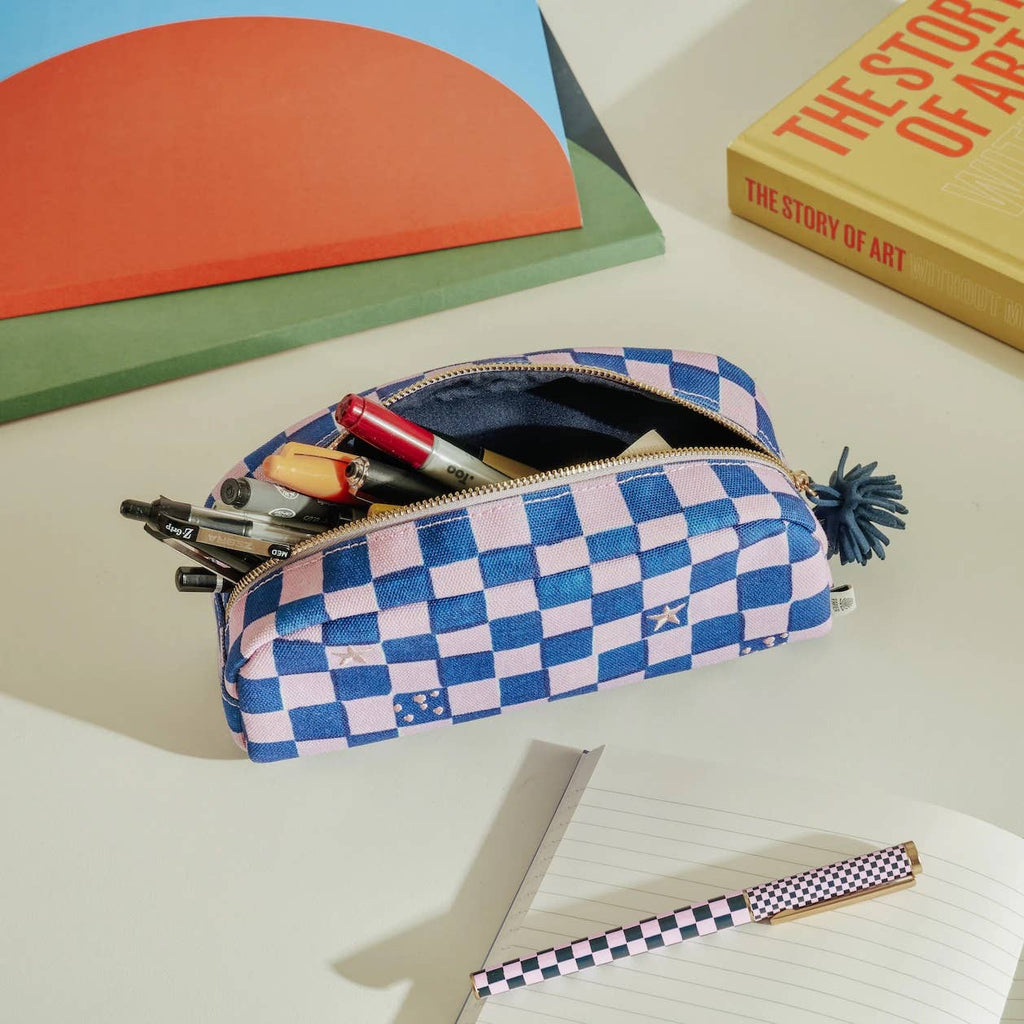 Papier UK Federmäppchen mit Schachbrettmuster - PenJoy