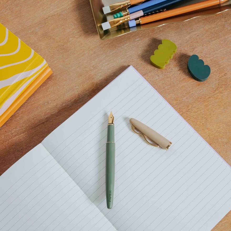 Papier UK Wave Füllfederhalter - Grün - PenJoy