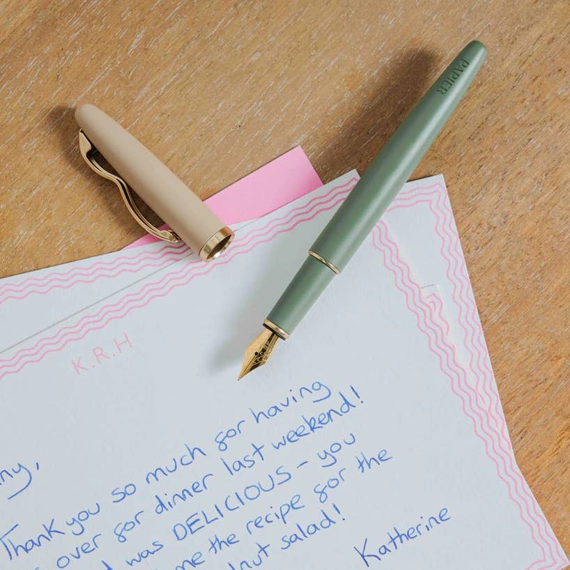 Papier UK Wave Füllfederhalter - Grün - PenJoy