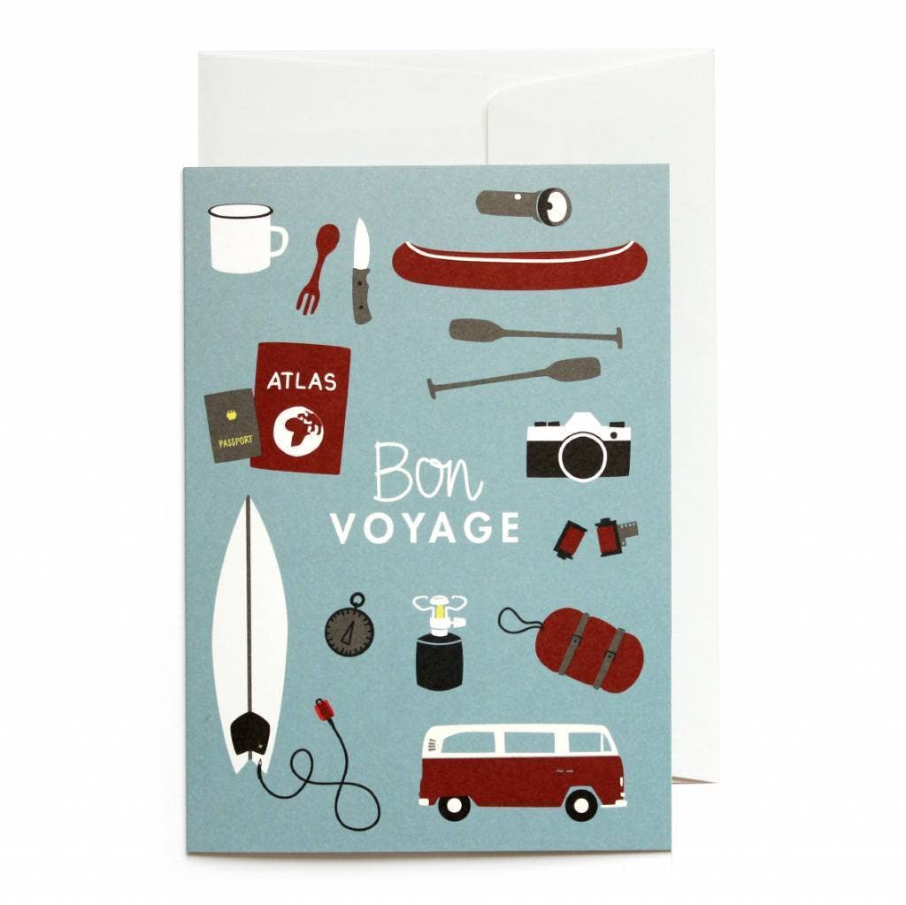 Roadtyping Grußkarte "Bon Voyage" - PenJoy