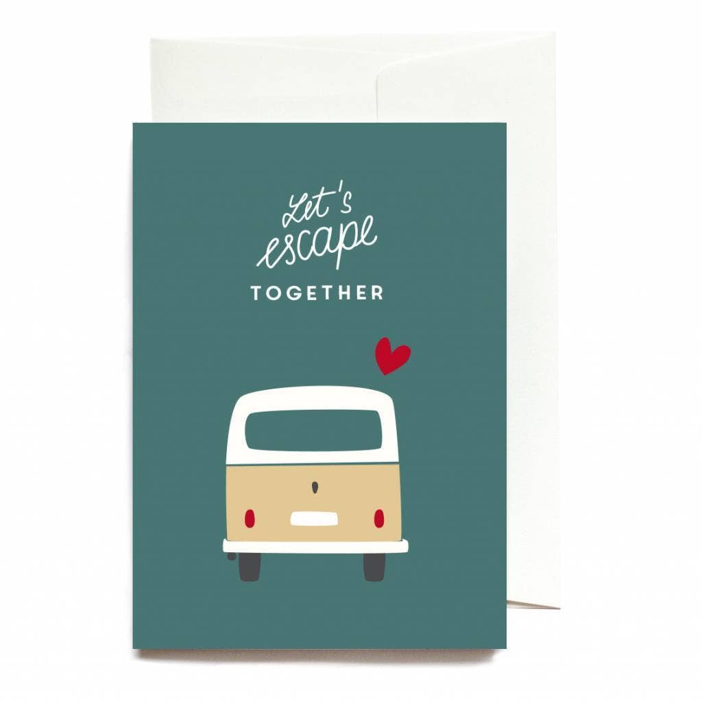 Roadtyping Grußkarte "Let's escape together" - PenJoy