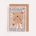 Sister Paper Co. Geburtstagskarte "Another trip around the sun" im Stil einer Tarot - Karte - PenJoy