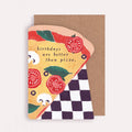 Sister Paper Co. Geburtstagskarte "birthdays are better than pizza" in Form eines Pizzastücks - PenJoy