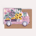Sister Paper Co. Geburtstagskarte "Happy Birthday" in Form eines Blumentrucks - PenJoy
