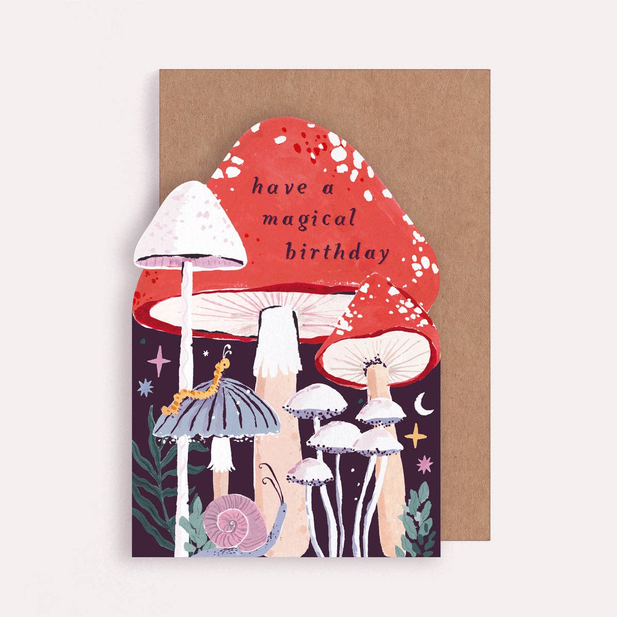 Sister Paper Co. Geburtstagskarte mit Pilzen "have a magical birthday" - PenJoy