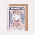 Sister Paper Co. Glückwunschkarte "The future looks bright" im Stil einer Tarot - Karte - PenJoy