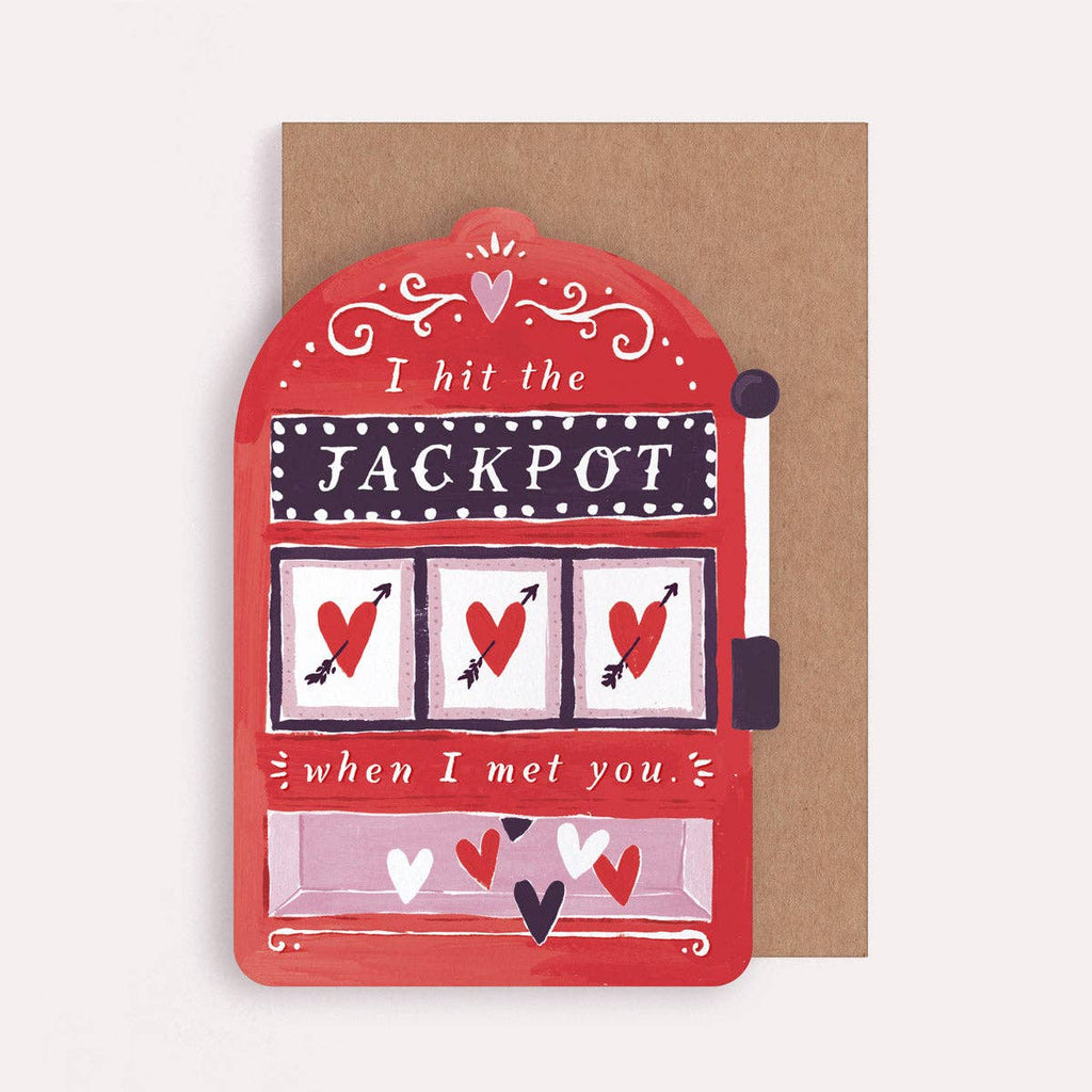 Sister Paper Co. Liebeskarte "I hit the Jackpot" für Jubiläum oder Valentinstag - PenJoy