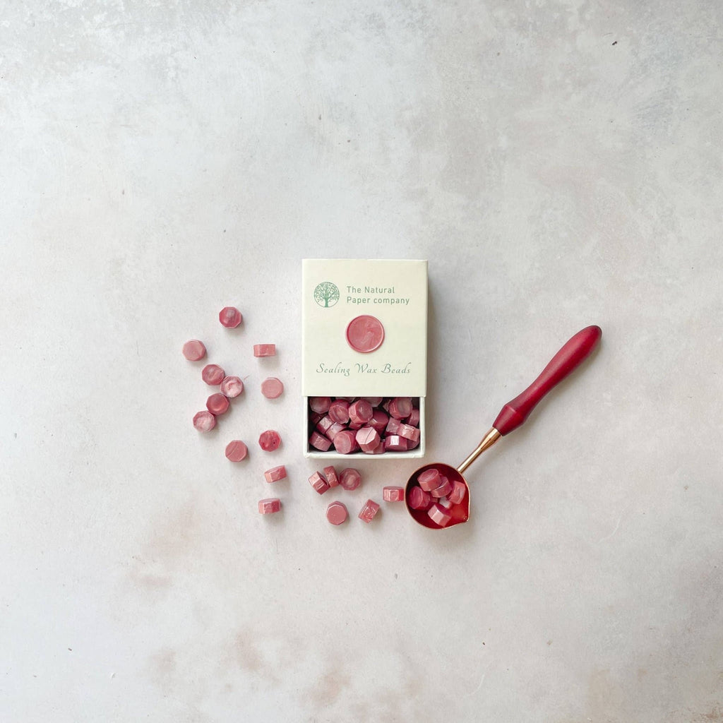 The Natural Paper Company 75 Siegelwachsperlen - Dunkelrosa - PenJoy