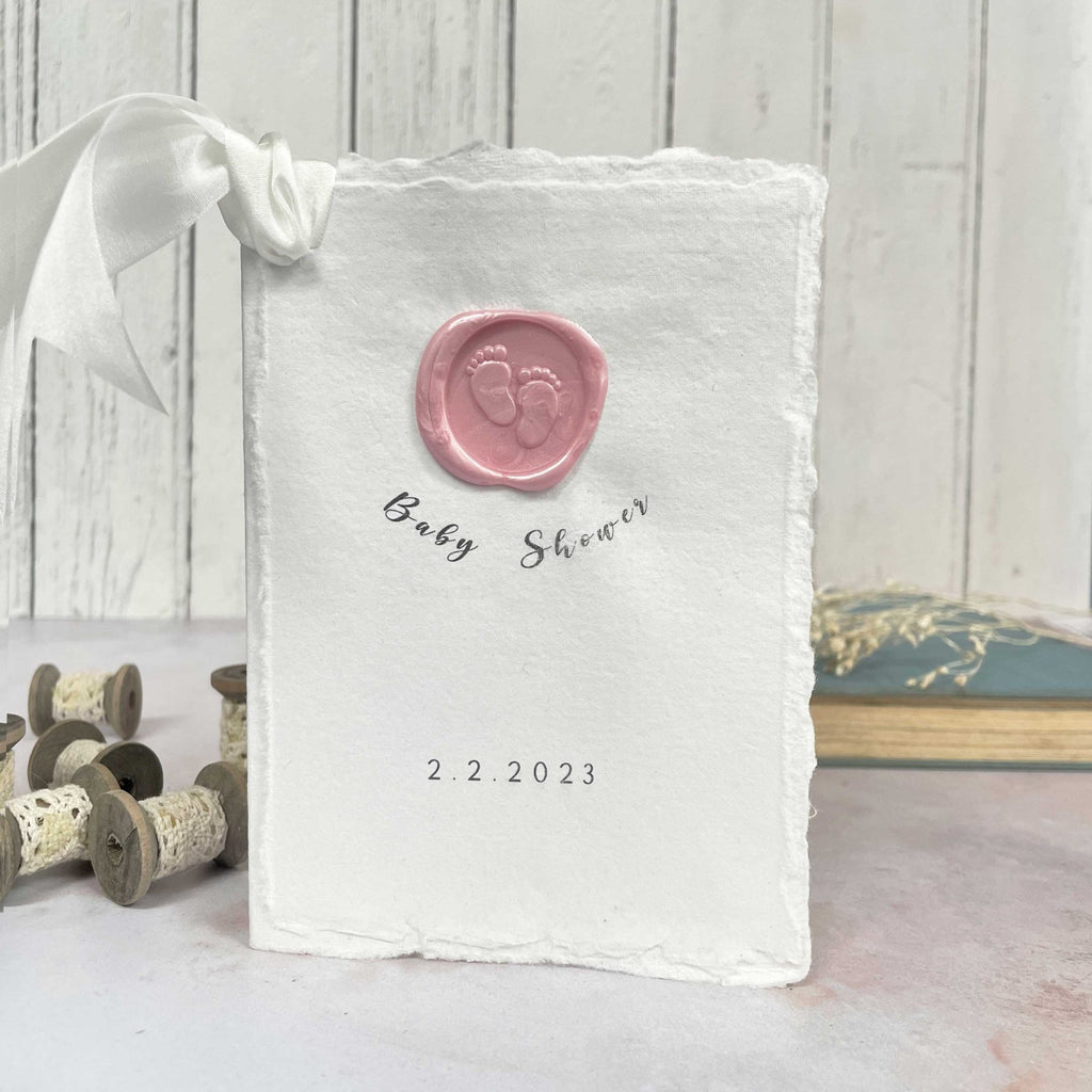 The Natural Paper Company Siegelstempel "Babyfüße" für Wachssiegel zur Geburt - PenJoy