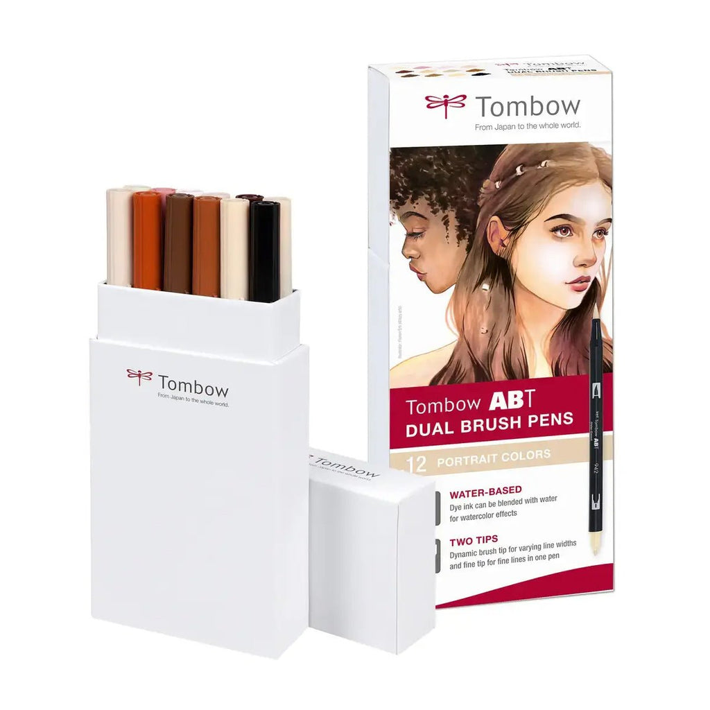 Tombow ABT Dual Brush Pen 12er-Set – Portrait Colors