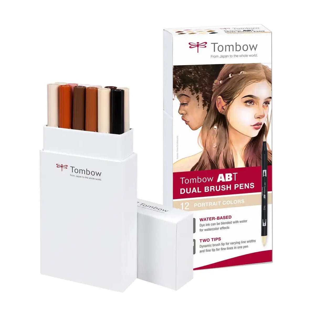 Tombow ABT Dual Brush Pen 12er-Set – Portrait Colors
