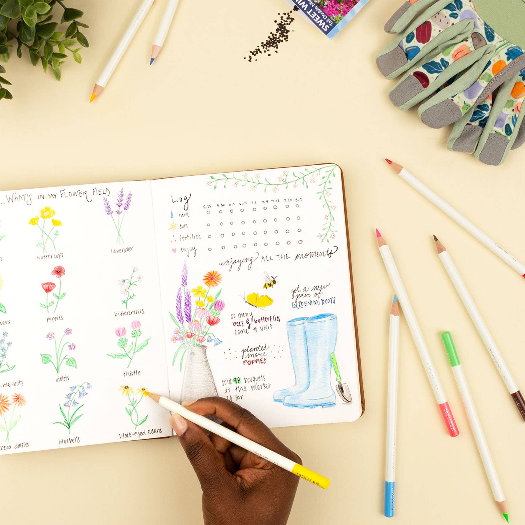 Tombow IROJITEN Buntstifte mit 30 Farben
