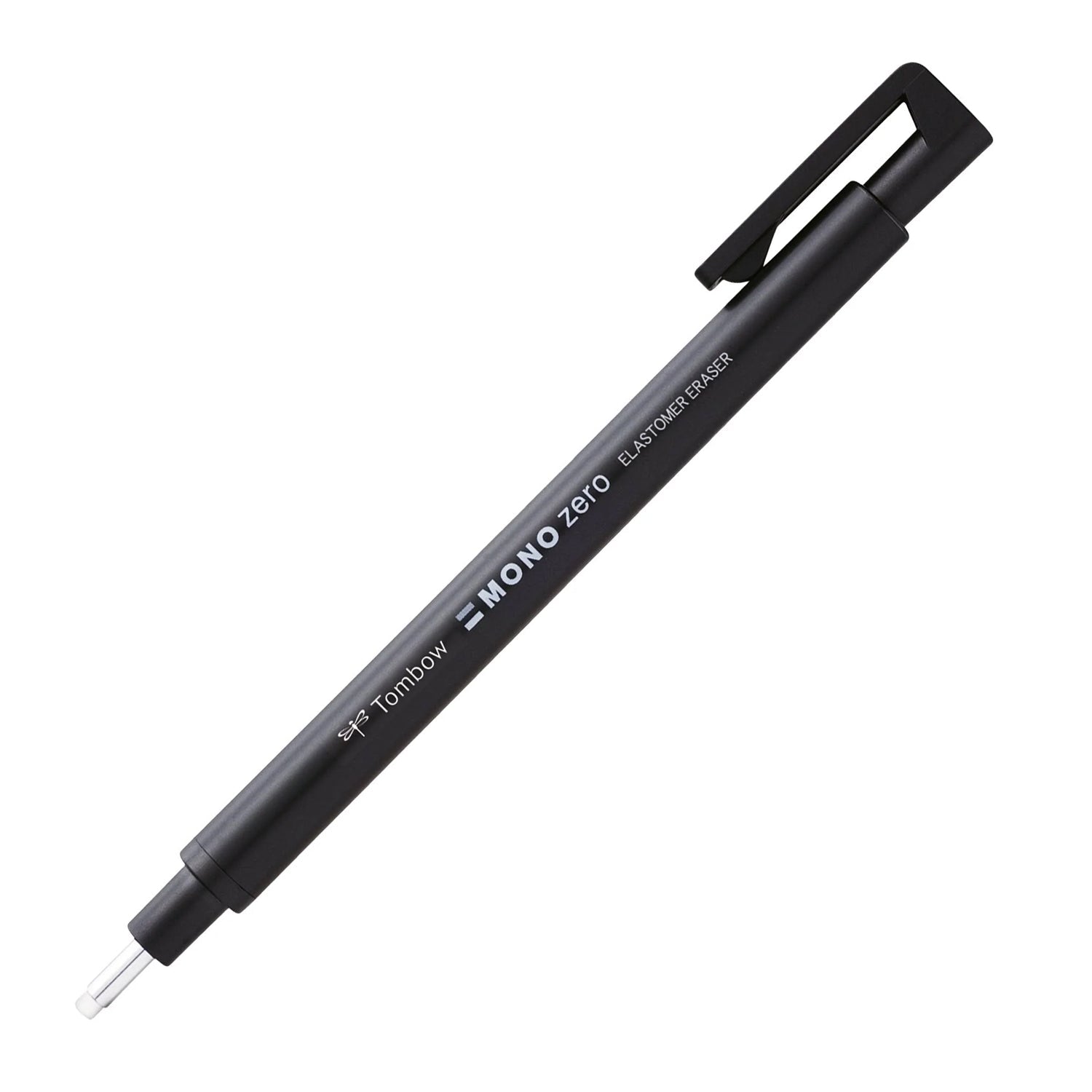 Tombow MONO Zero Classic – Radierstift mit runder Spitze – Schwarz