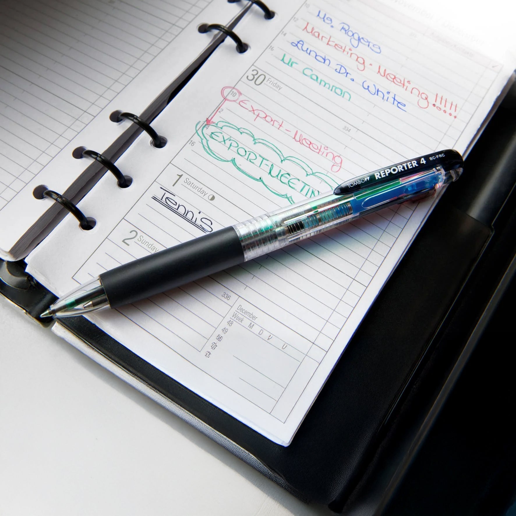 Tombow Reporter 4 - 4 - in - 1 - Kugelschreiber - Transparent - PenJoy