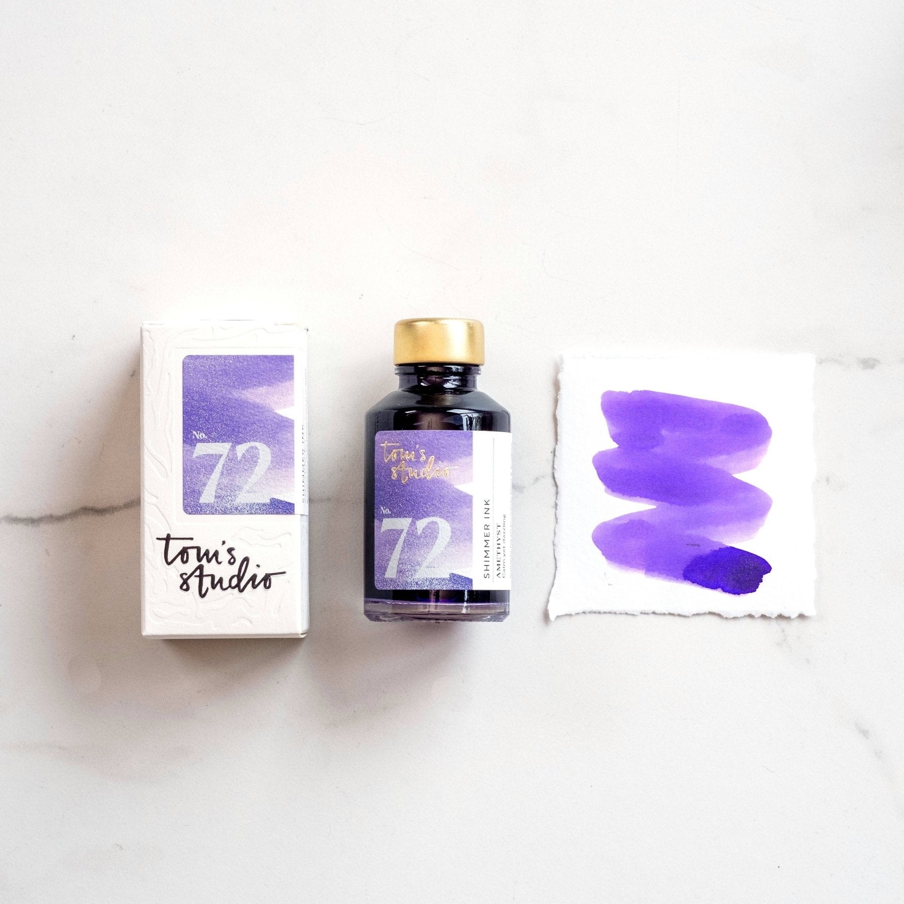 Tom's Studio Schimmernde Tinte für Füllfederhalter - Amethyst, 50 ml - PenJoy