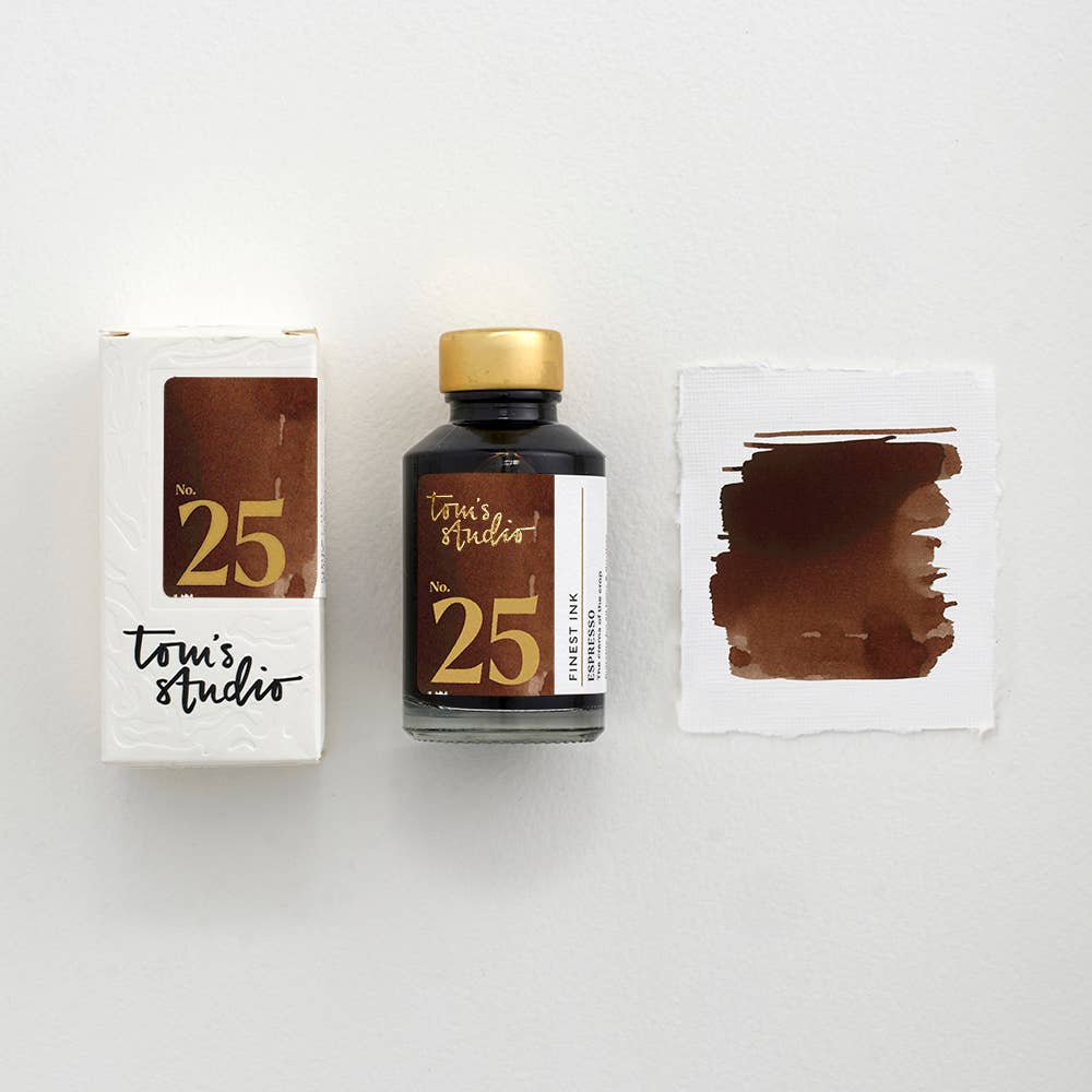 Tom's Studio Tinte für Füllfederhalter – Espresso, 50 ml - PenJoy