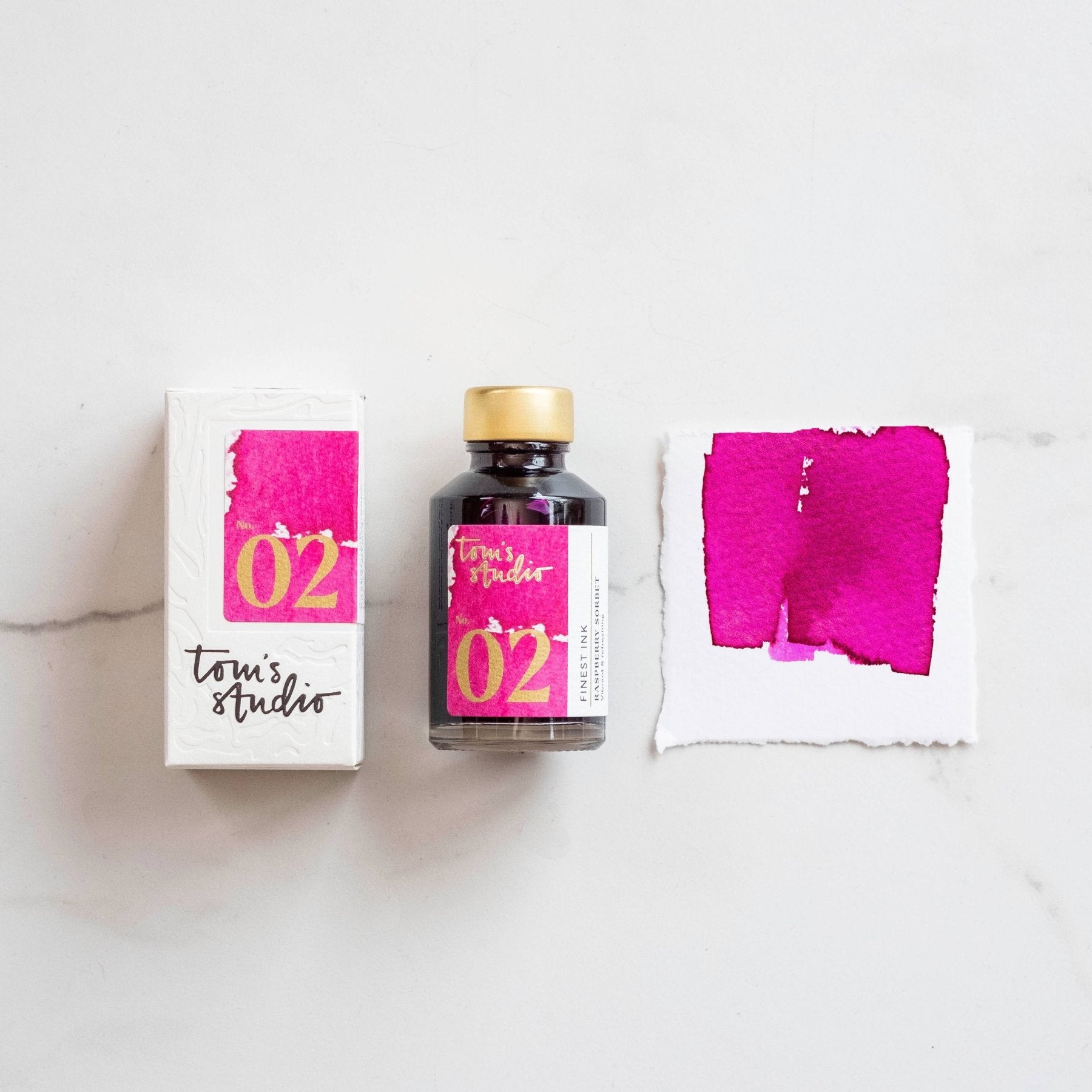 Tom's Studio Tinte für Füllfederhalter – Himbeersorbet, 50 ml - PenJoy