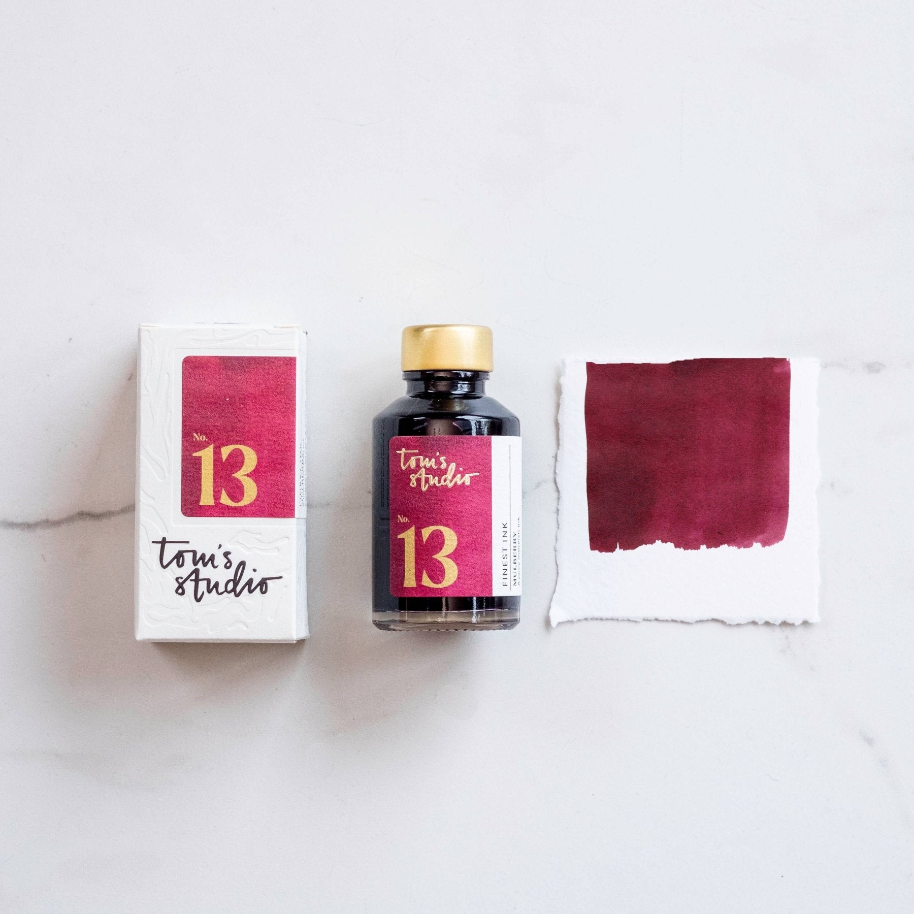 Tom's Studio Tinte für Füllfederhalter – Maulbeerrot, 50 ml - PenJoy