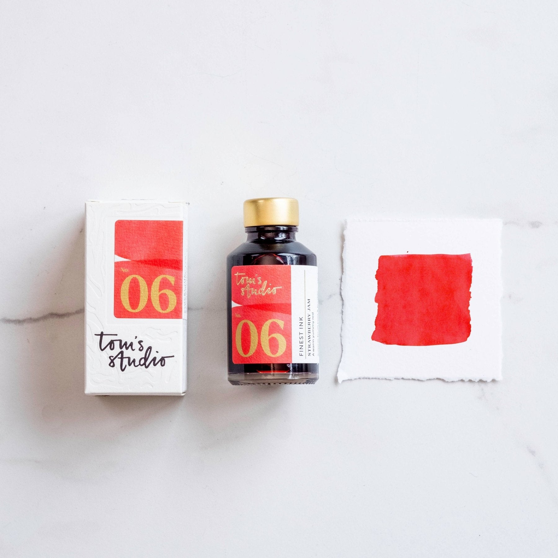 Tom's Studio Tinte für Füllfederhalter – Strawberry Jam, 50 ml - PenJoy
