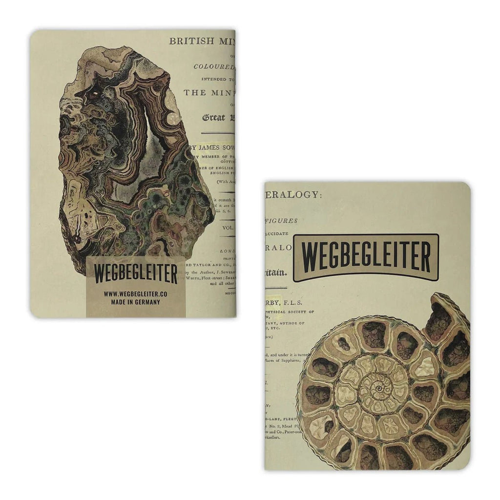 WEGBEGLEITER Set aus 3 Notizheften - British Mineralogy Edition - PenJoy