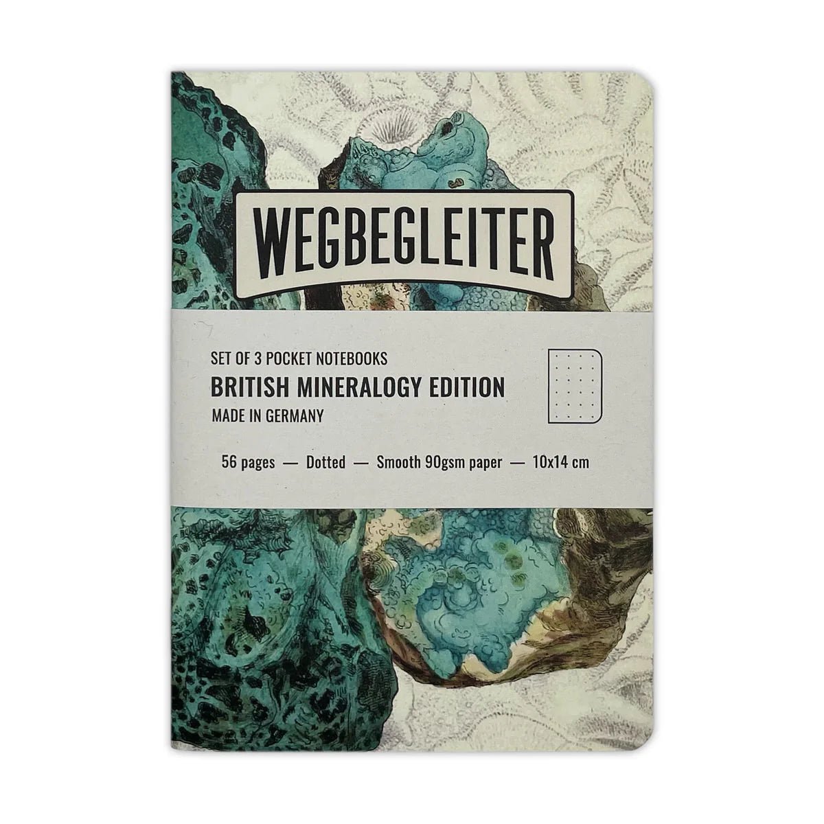 WEGBEGLEITER Set aus 3 Notizheften - British Mineralogy Edition - PenJoy