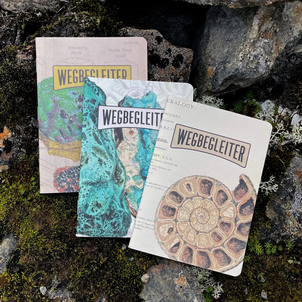 WEGBEGLEITER Set aus 3 Notizheften - British Mineralogy Edition - PenJoy
