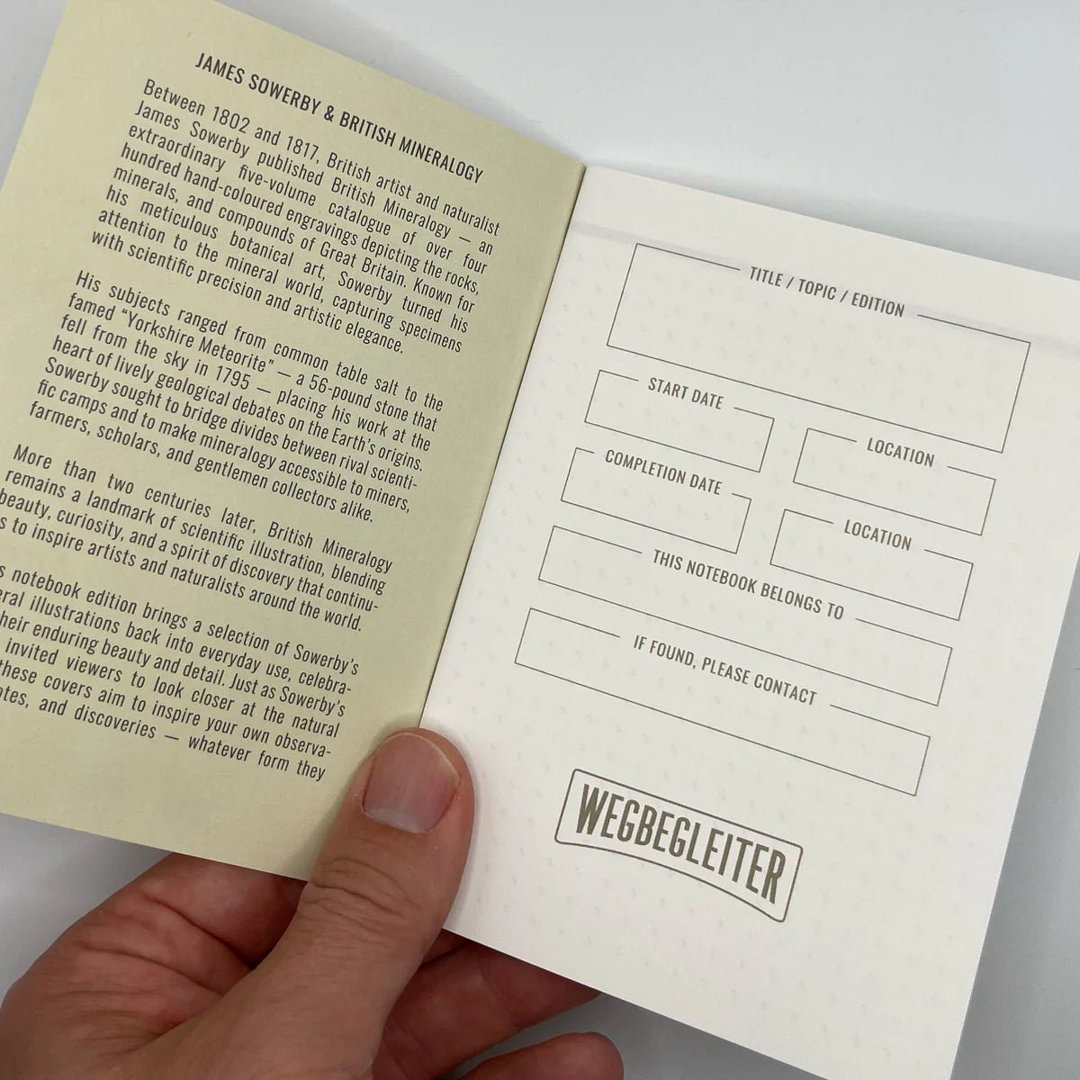 WEGBEGLEITER Set aus 3 Notizheften - British Mineralogy Edition - PenJoy