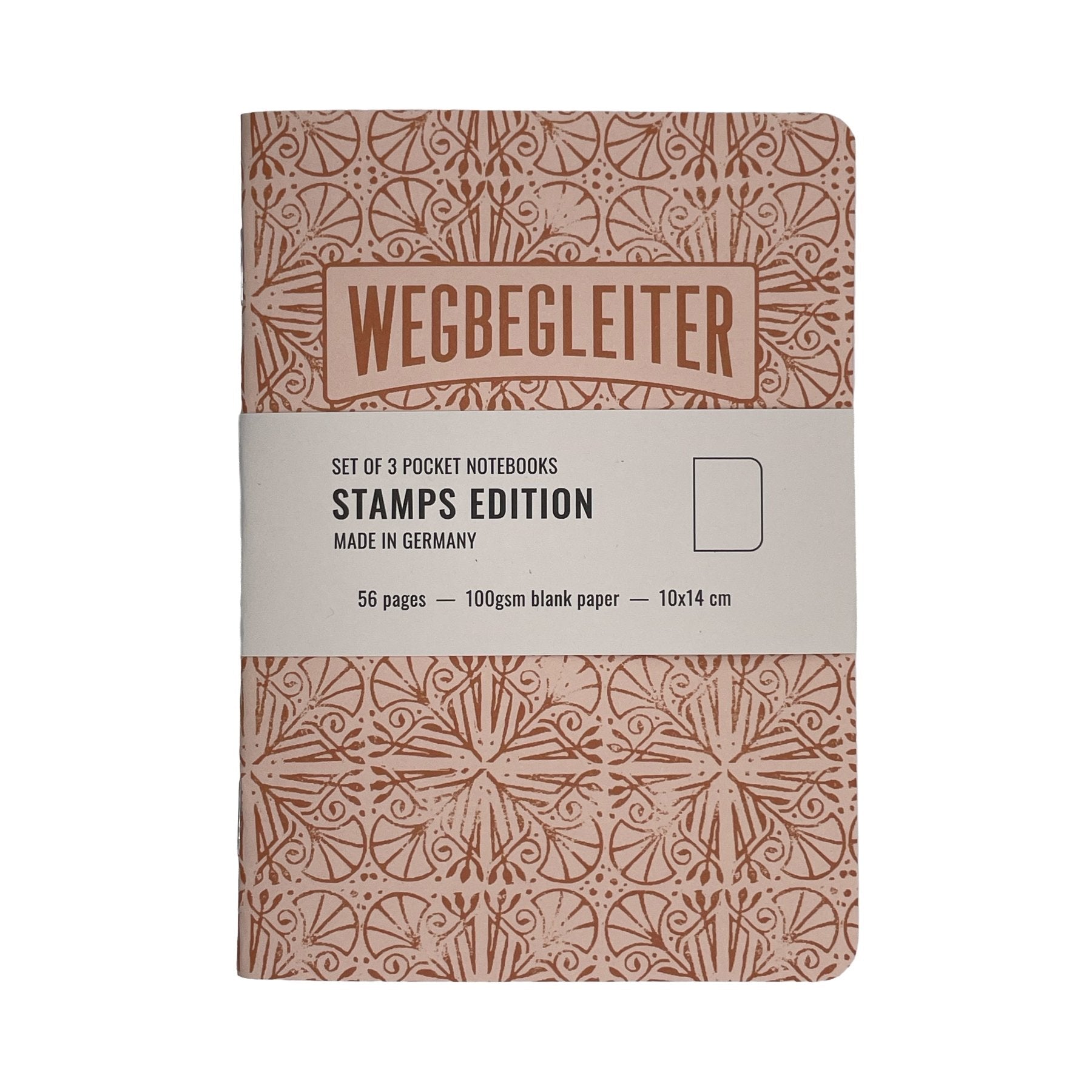 WEGBEGLEITER Set aus 3 Notizheften - Stamps Edition - PenJoy