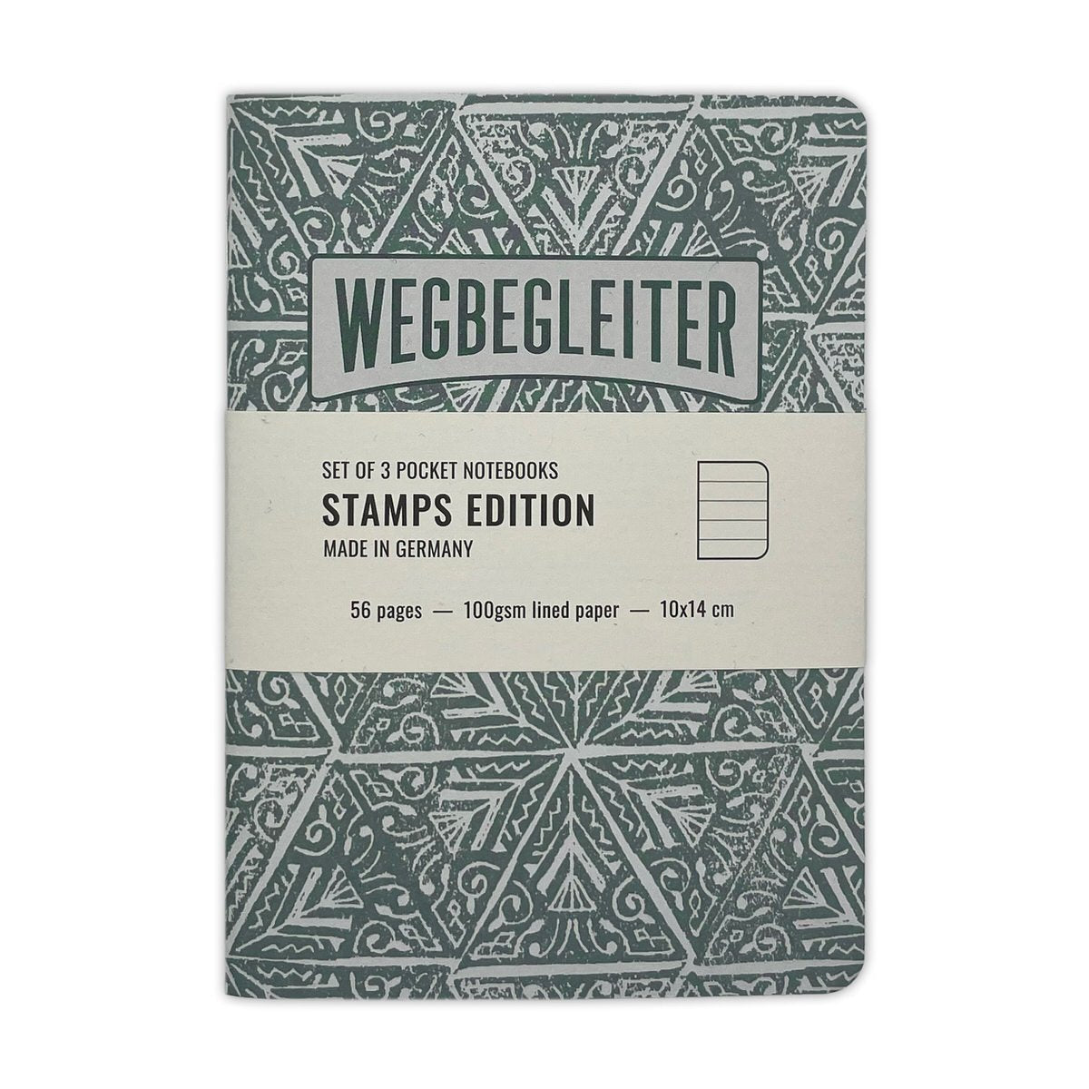 WEGBEGLEITER Set aus 3 Notizheften - Stamps Edition - PenJoy