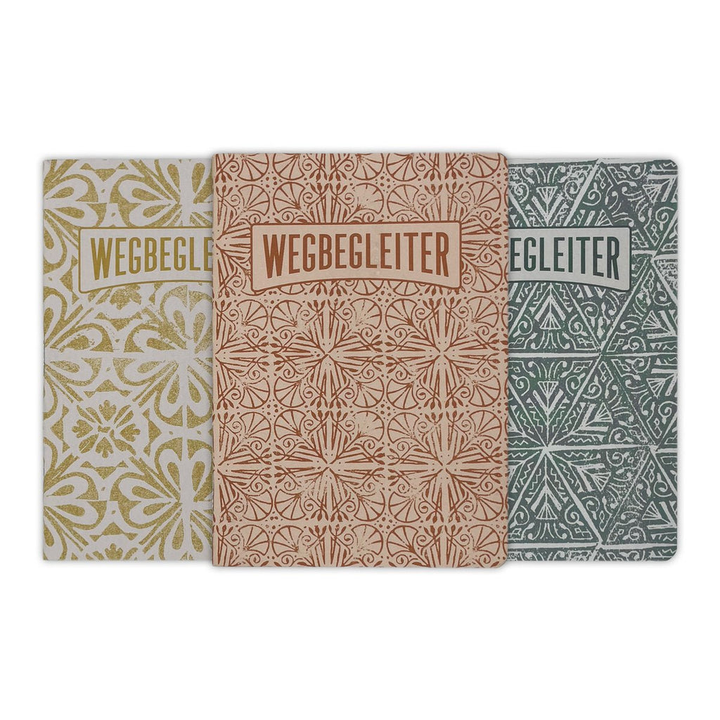 WEGBEGLEITER Set aus 3 Notizheften - Stamps Edition - PenJoy